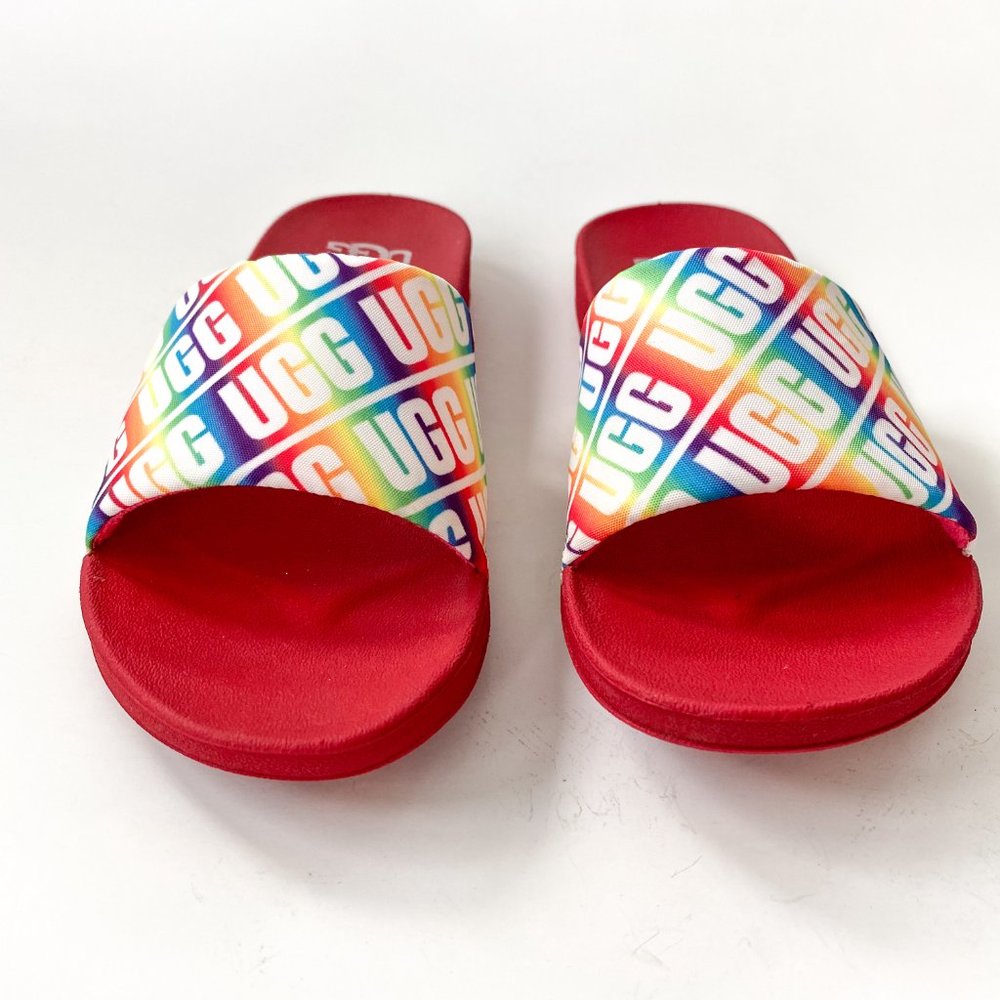 UGG Little Kid's & Kid's Logo Pool Slides - Picture 5 of 8